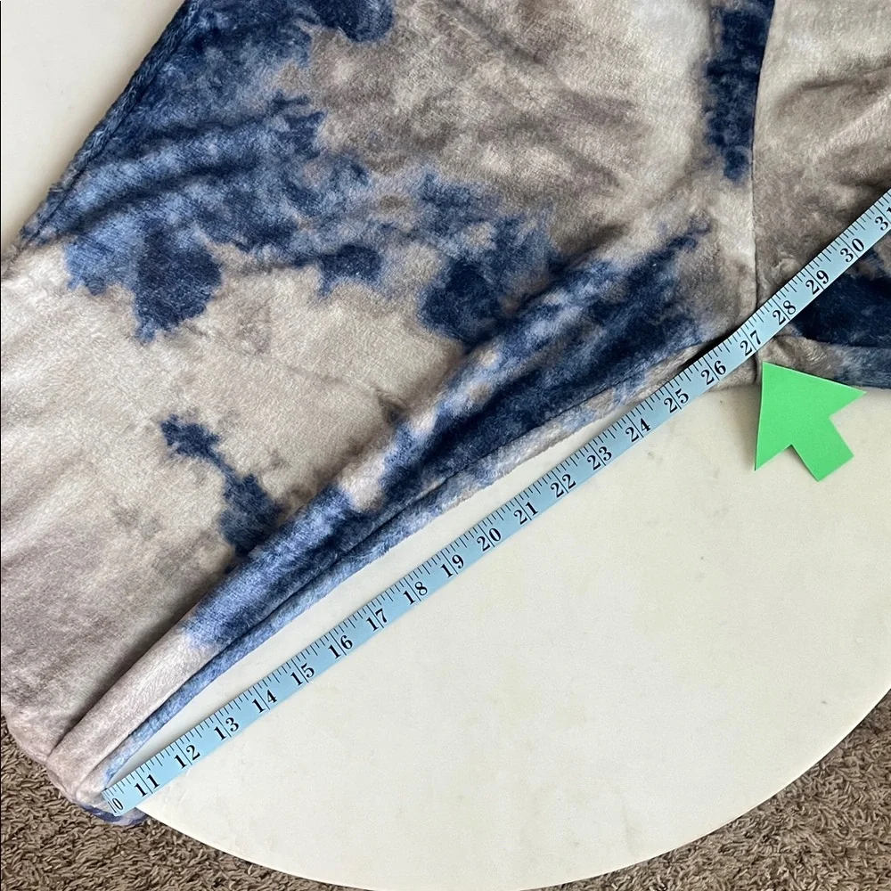 Natural Life Open Foot Onesie XS Blue & Gray Tie Dye Zip Up - Picture 8 of 11